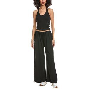 Marion Womens  2Pc Lounge Tank Top & Pant Set, Black